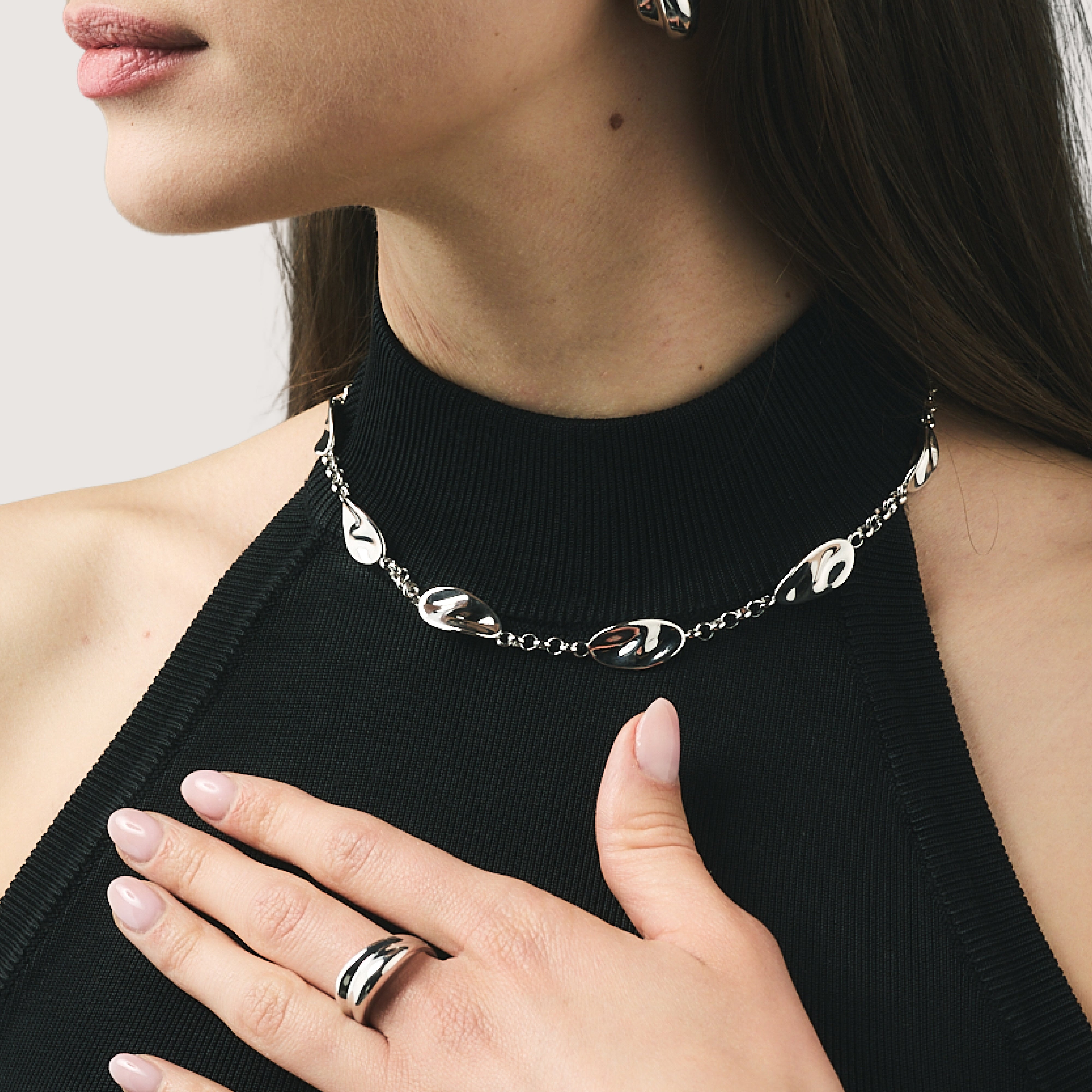Collana girocollo Aqua